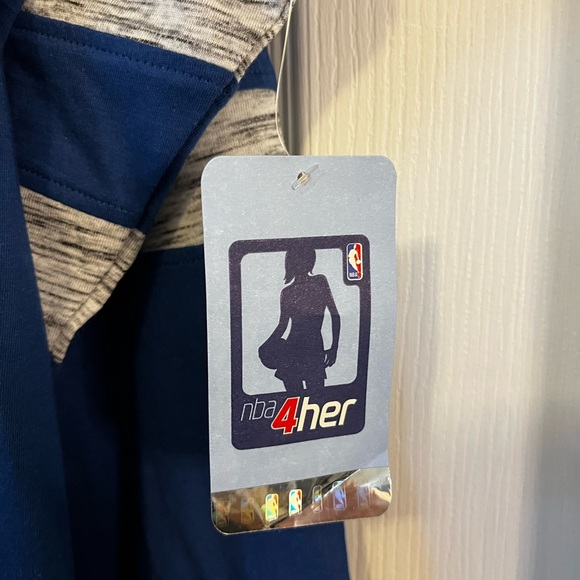 NY Knicks 5th & Ocean by New Era Blue Space dye Baby Jersey Long Sleeve sz XL - Picture 6 of 10